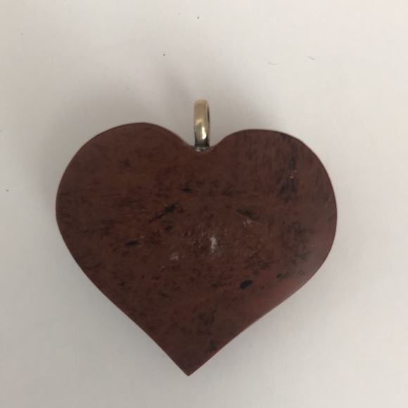 Obsidian Heart Pendant Mexico - Picture 2 of 2